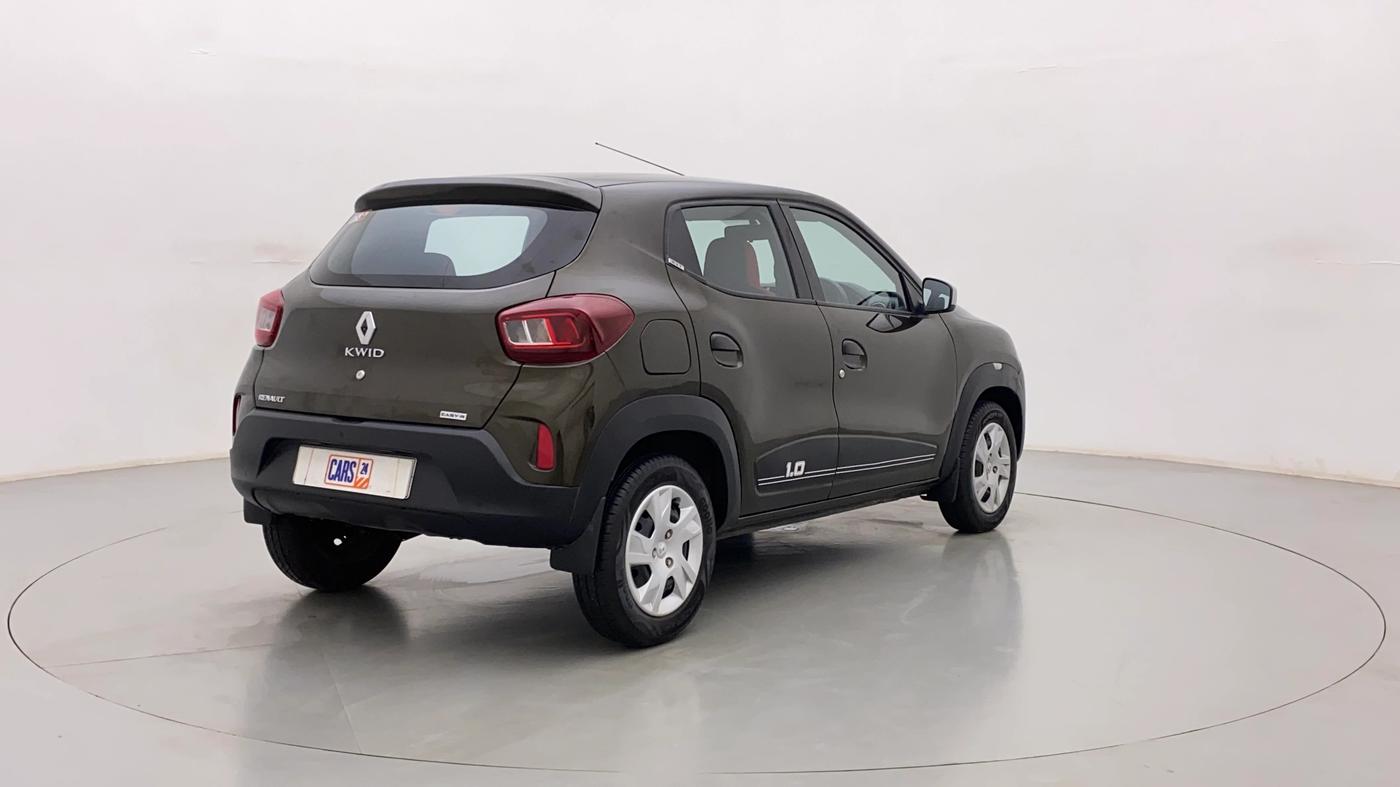2021 Renault Kwid RXT 1.0 AMT (O), Petrol, Automatic, 2,406 km, Right Back Diagonal