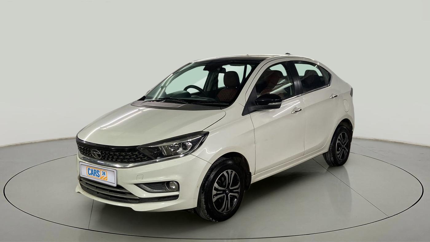 2022 Tata TIGOR XZ PLUS CNG, CNG, Manual, 25,197 km, Left Front Diagonal