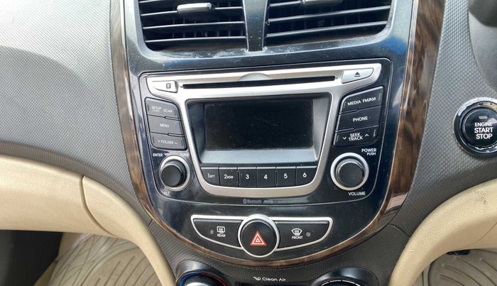 2015 Hyundai Verna FLUIDIC 4S 1.6 VTVT S(O), Petrol, Manual, 50,091 km, AC Unit - Panel display not working