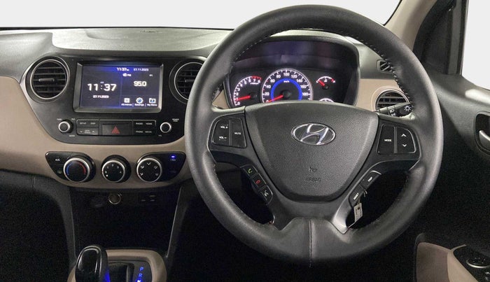 2017 Hyundai Grand i10 SPORTZ (O) AT 1.2 KAPPA VTVT, Petrol, Automatic, 41,150 km, Steering Wheel Close Up