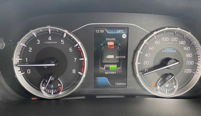 2022 Maruti BREZZA ZXI + SMART HYBRID, Petrol, Manual, 13,493 km, Odometer Image