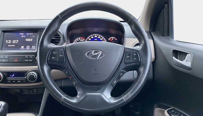2018 Hyundai Grand i10 ASTA 1.2 KAPPA VTVT, Petrol, Manual, 65,762 km, Steering Wheel Close Up