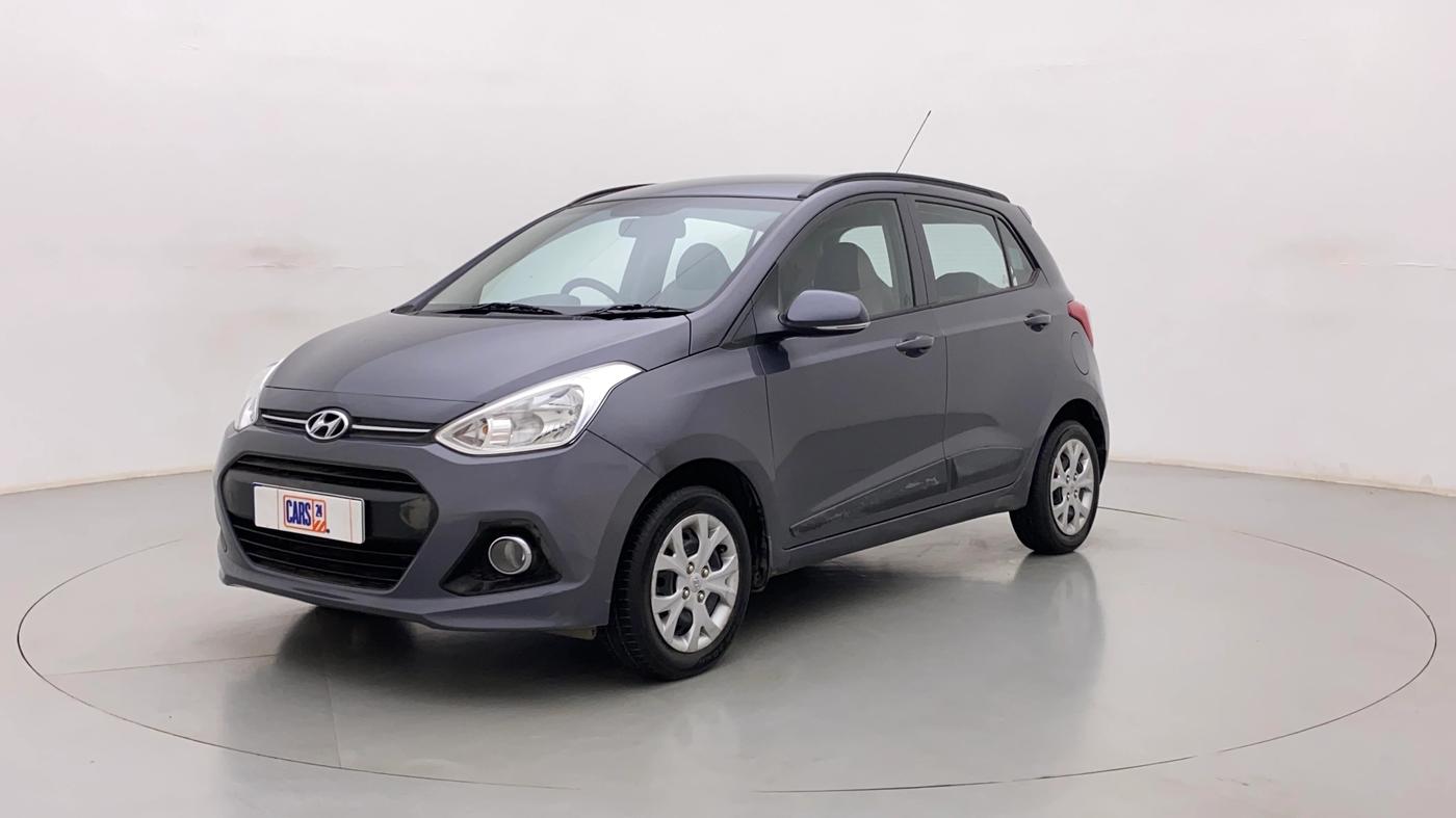 2015 Hyundai Grand i10 SPORTZ 1.2 KAPPA VTVT, Petrol, Manual, 34,857 km, Left Front Diagonal
