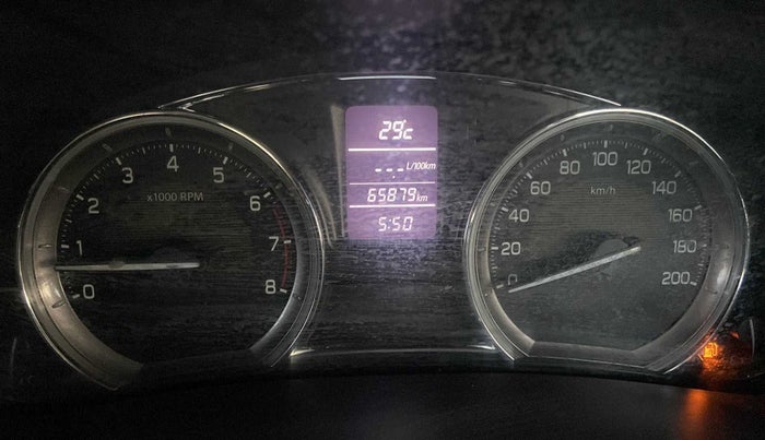 2018 Maruti Ciaz ALPHA 1.4 PETROL, Petrol, Manual, 65,909 km, Odometer Image