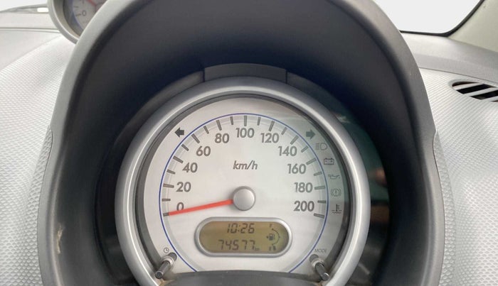 2013 Maruti Ritz VXI, Petrol, Manual, 74,607 km, Odometer Image
