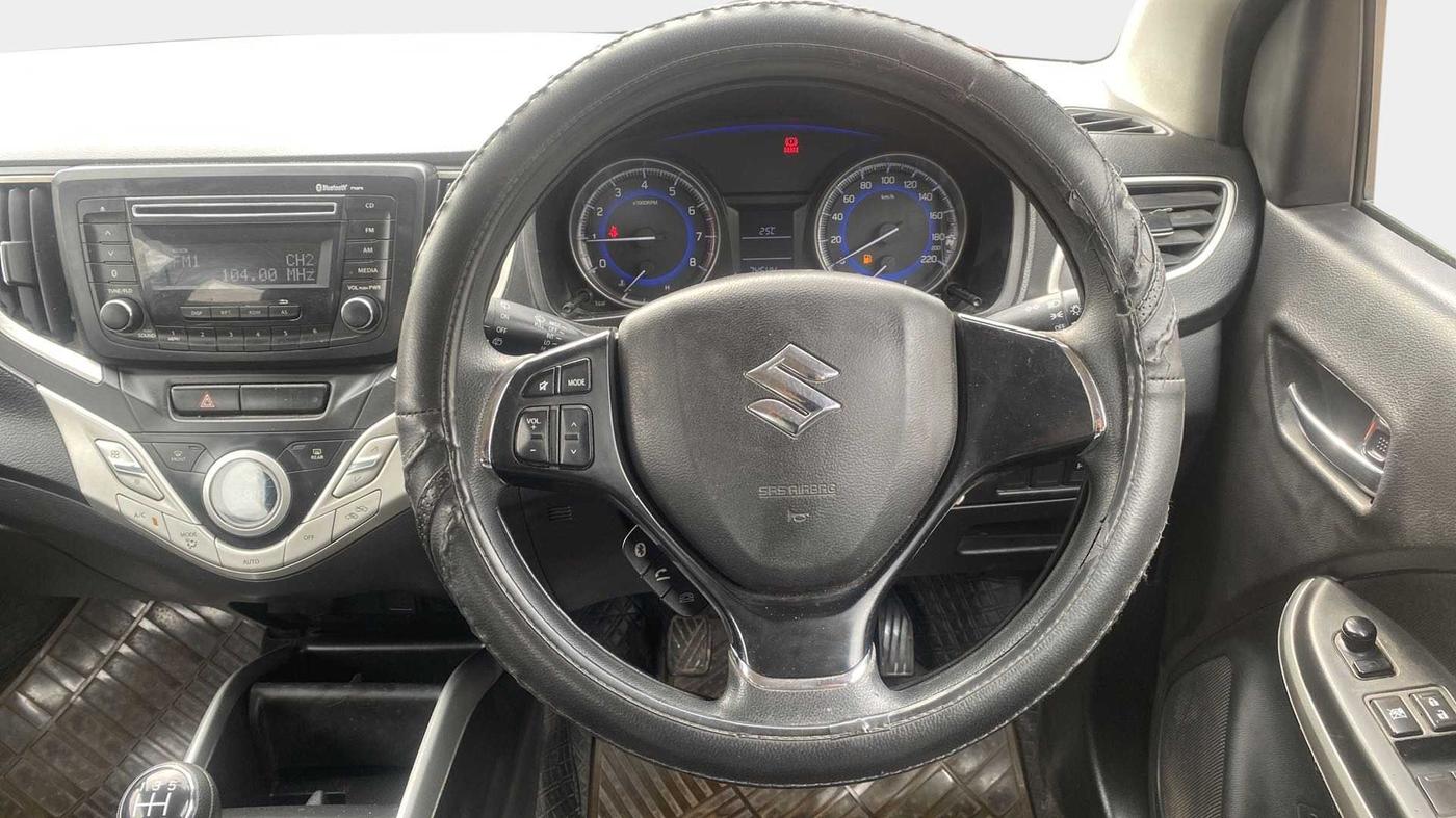 2017 Maruti Baleno DELTA PETROL 1.2, Petrol, Manual, 74,608 km, Steering Wheel Close Up