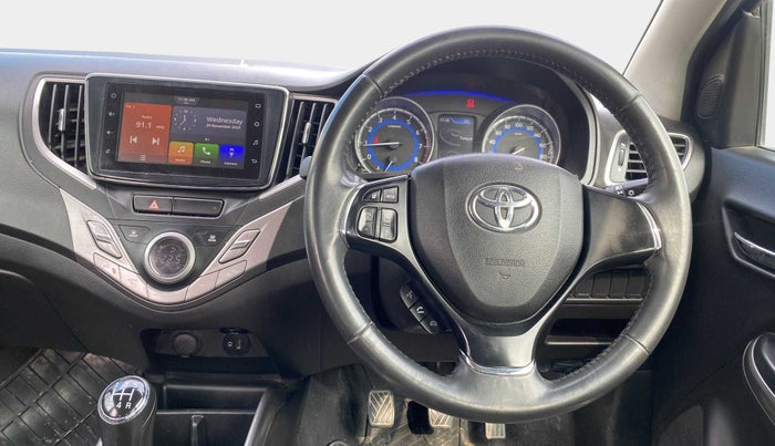 2021 Toyota Glanza V, Petrol, Manual, 50,696 km, Steering Wheel Close Up