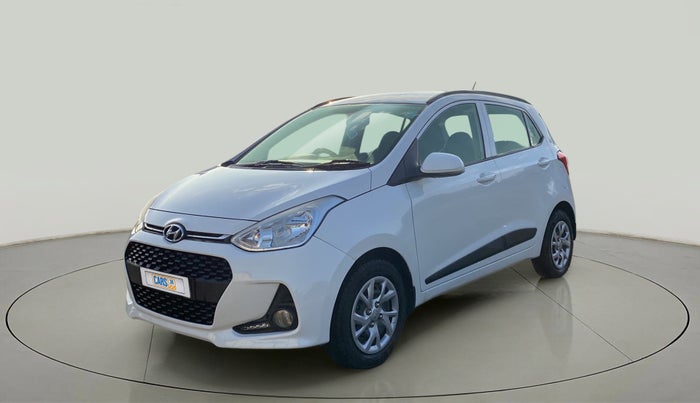 2017 Hyundai Grand i10 SPORTZ (O) 1.2 KAPPA VTVT, Petrol, Manual, 43,816 km, Left Front Diagonal