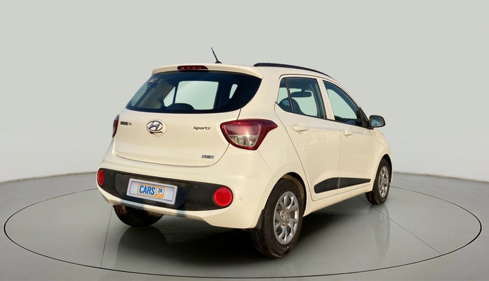 2017 Hyundai Grand i10 SPORTZ (O) 1.2 KAPPA VTVT, Petrol, Manual, 43,816 km, Right Back Diagonal