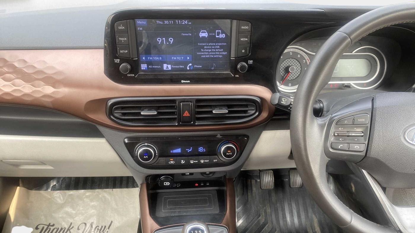 2020 Hyundai AURA SX 1.2 (O), Petrol, Manual, 14,839 km, Air Conditioner