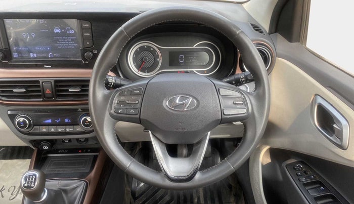 2020 Hyundai AURA SX 1.2 (O), Petrol, Manual, 14,839 km, Steering Wheel Close Up