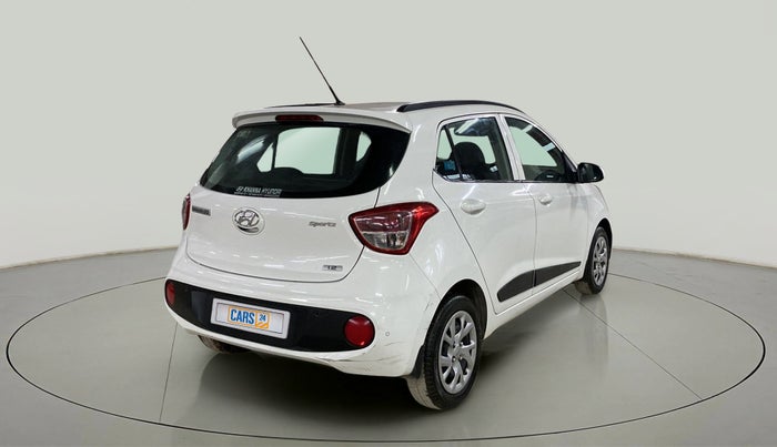 2018 Hyundai Grand i10 SPORTZ 1.2 KAPPA VTVT, Petrol, Manual, 46,139 km, Right Back Diagonal