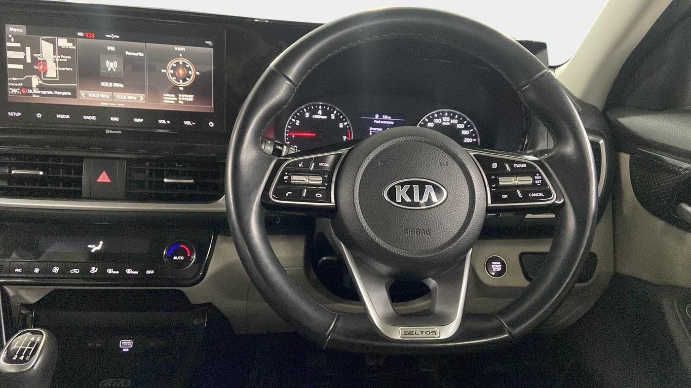 2019 KIA SELTOS HTX 1.5 PETROL, Petrol, Manual, 40,444 km, Steering Wheel Close Up