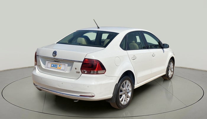 2017 Volkswagen Vento HIGHLINE PLUS 1.2 AT 16 ALLOY, Petrol, Automatic, 44,681 km, Right Back Diagonal