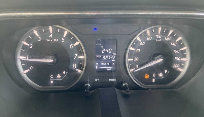 2016 Tata Zest XT PETROL, Petrol, Manual, 58,877 km, Odometer Image