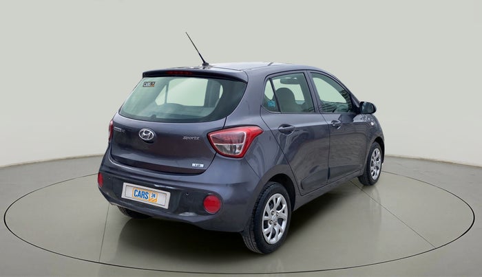 2017 Hyundai Grand i10 SPORTZ 1.2 KAPPA VTVT, Petrol, Manual, 15,235 km, Right Back Diagonal