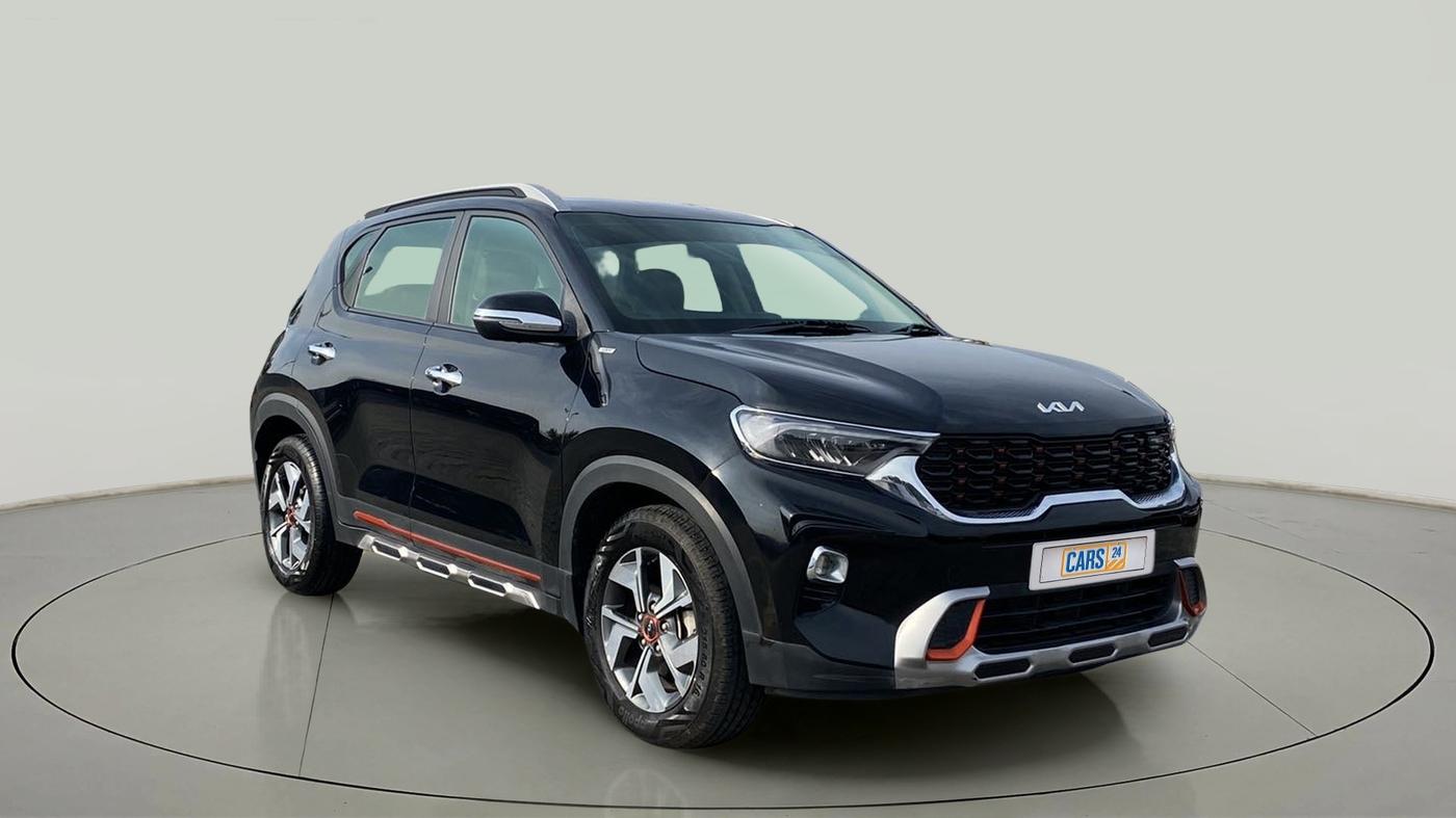 2022 KIA SONET HTX ANNIVERSARY EDITION 1.0 IMT, Petrol, Manual, 9,773 km, Right Front Diagonal