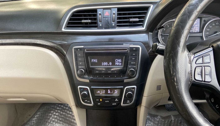 2017 Maruti Ciaz ZETA 1.4  AT PETROL, Petrol, Automatic, 72,443 km, Air Conditioner