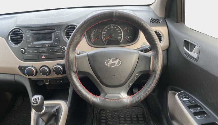 2014 Hyundai Grand i10 SPORTZ 1.2 KAPPA VTVT, Petrol, Manual, 13,495 km, Steering Wheel Close Up