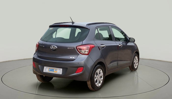 2014 Hyundai Grand i10 SPORTZ 1.2 KAPPA VTVT, Petrol, Manual, 13,495 km, Right Back Diagonal