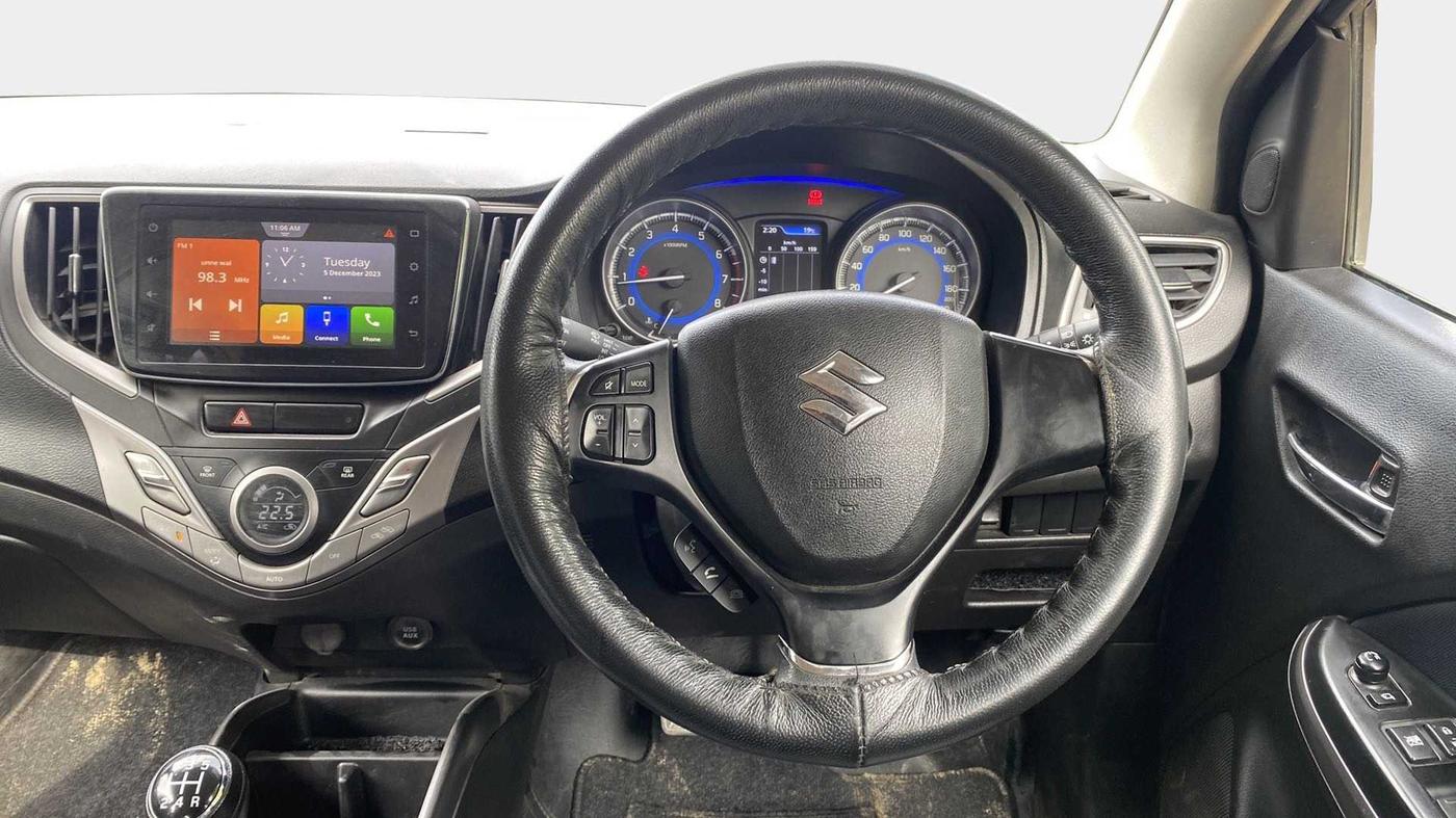 2021 Maruti Baleno ZETA PETROL 1.2, Petrol, Manual, 24,085 km, Steering Wheel Close Up