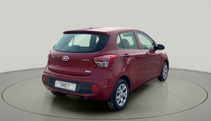 2018 Hyundai Grand i10 SPORTZ 1.2 KAPPA VTVT, Petrol, Manual, 30,947 km, Right Back Diagonal