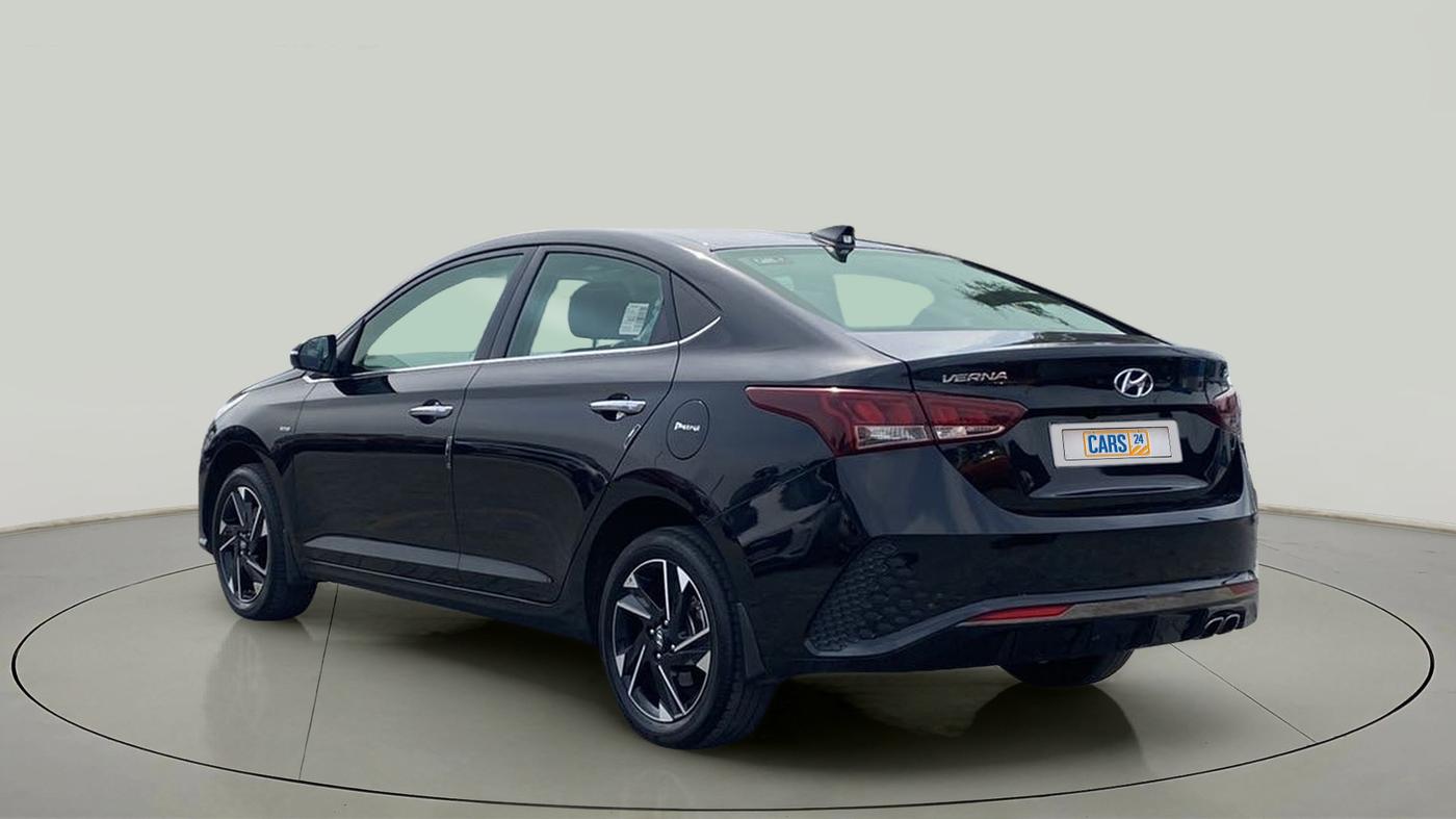 2021 Hyundai Verna SX (O) 1.0 TURBO DCT, Petrol, Automatic, 37,975 km, Left Back Diagonal