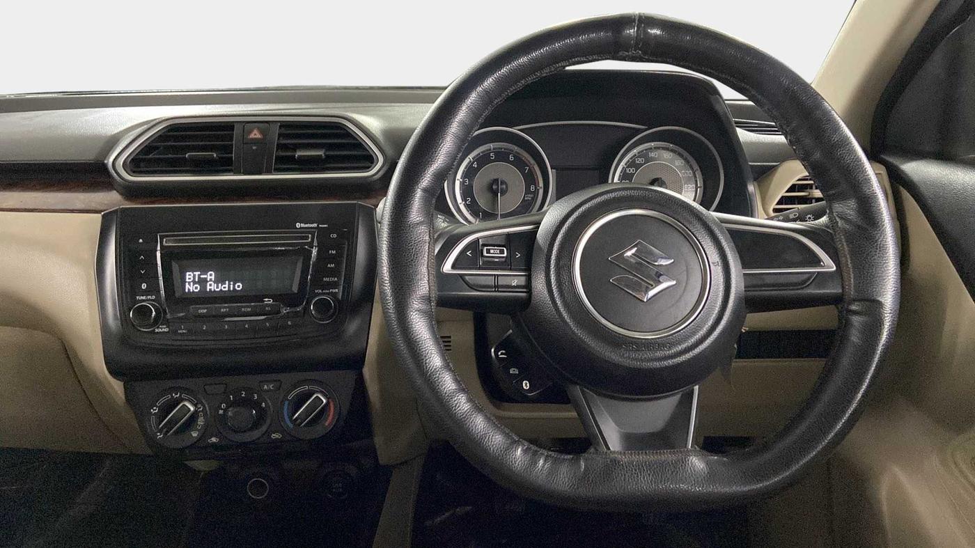 2017 Maruti Dzire VXI, Petrol, Manual, 19,537 km, Steering Wheel Close Up
