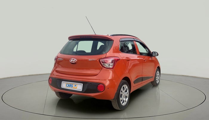 2018 Hyundai Grand i10 SPORTZ 1.2 KAPPA VTVT, Petrol, Manual, 18,417 km, Right Back Diagonal