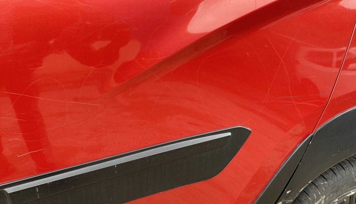 2017 Mahindra Kuv100 K4 6 STR, Petrol, Manual, 62,711 km, Rear left door - Minor scratches
