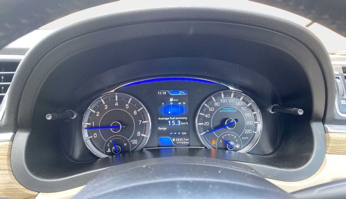 2021 Maruti Ciaz ALPHA 1.5 SHVS PETROL, Petrol, Manual, 17,741 km, Odometer Image