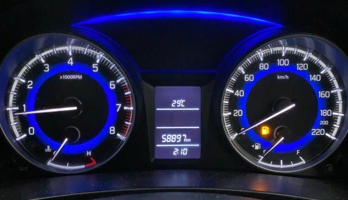 2016 Maruti Baleno DELTA PETROL 1.2, Petrol, Manual, 58,958 km, Odometer Image
