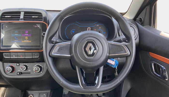 2021 Renault Kwid CLIMBER 1.0 AMT (O), Petrol, Automatic, 9,581 km, Steering Wheel Close Up