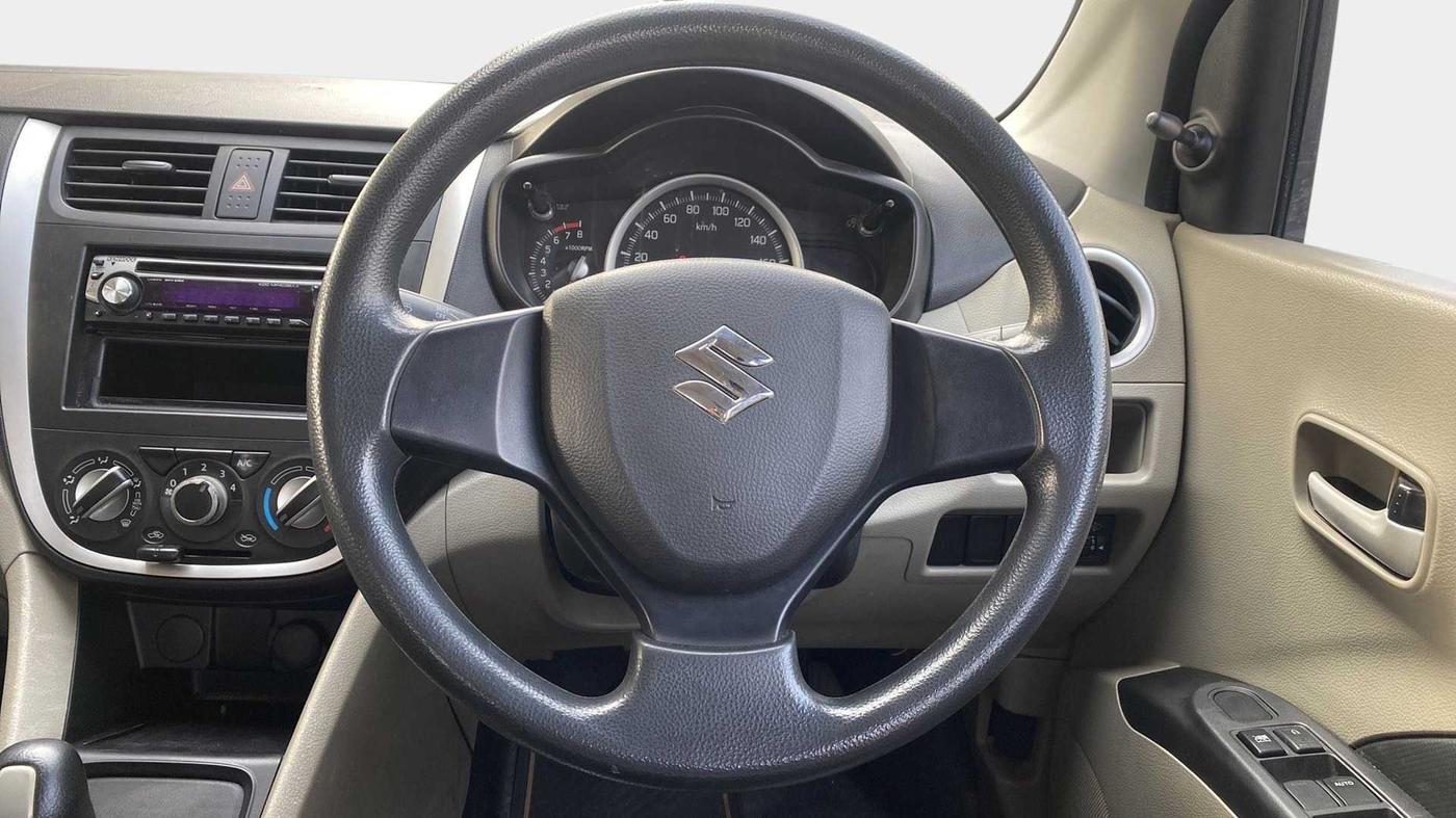 2014 Maruti Celerio VXI AMT, Petrol, Automatic, 53,595 km, Steering Wheel Close Up