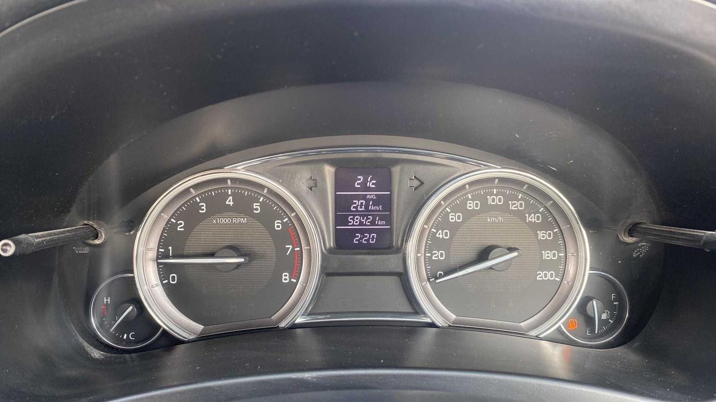 2017 Maruti Ciaz ALPHA 1.4 PETROL, Petrol, Manual, 58,385 km, Odometer Image