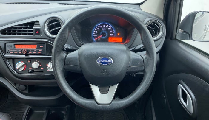 2018 Datsun Redi Go S 1.0 AMT, Petrol, Automatic, 28,455 km, Steering Wheel Close Up