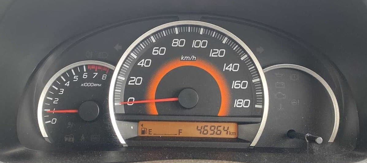 2013 Maruti Wagon R 1.0 VXI, Petrol, Manual, 46,935 km, Odometer Image