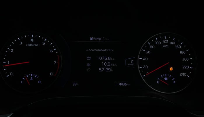 2020 KIA SELTOS GTX PLUS 1.4 PETROL, Petrol, Manual, 1,14,432 km, Odometer Image