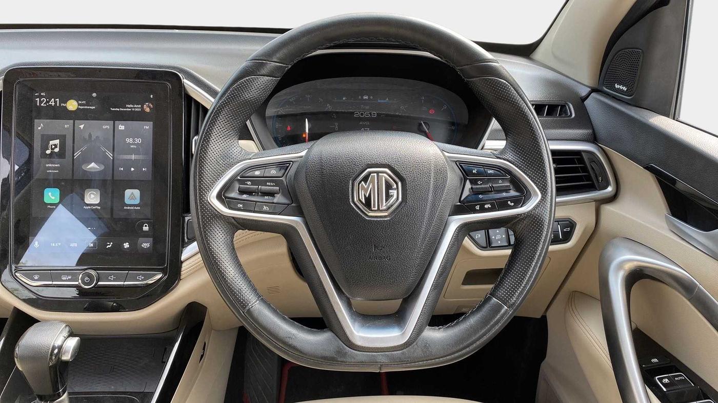 2021 MG HECTOR SHARP 1.5 DCT PETROL, Petrol, Automatic, 31,495 km, Steering Wheel Close Up