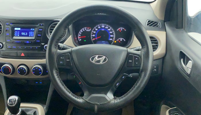 2016 Hyundai Grand i10 SPORTZ 1.2 KAPPA VTVT, Petrol, Manual, 96,402 km, Steering Wheel Close Up