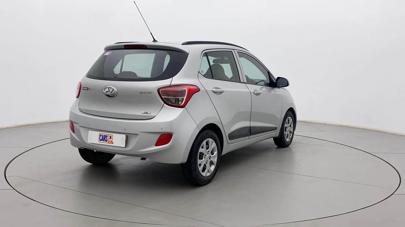 2016 Hyundai Grand i10 SPORTZ 1.2 KAPPA VTVT, Petrol, Manual, 60,766 km, Right Back Diagonal