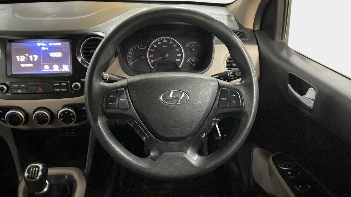 2018 Hyundai Grand i10 SPORTZ (O) 1.2 KAPPA VTVT, CNG, Manual, 88,318 km, Steering Wheel Close Up