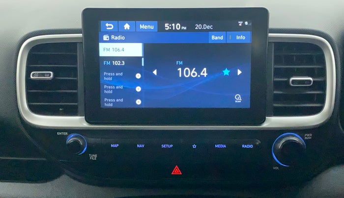 2019 Hyundai VENUE SX PLUS 1.0 TURBO DCT, Petrol, Automatic, 55,072 km, Infotainment System
