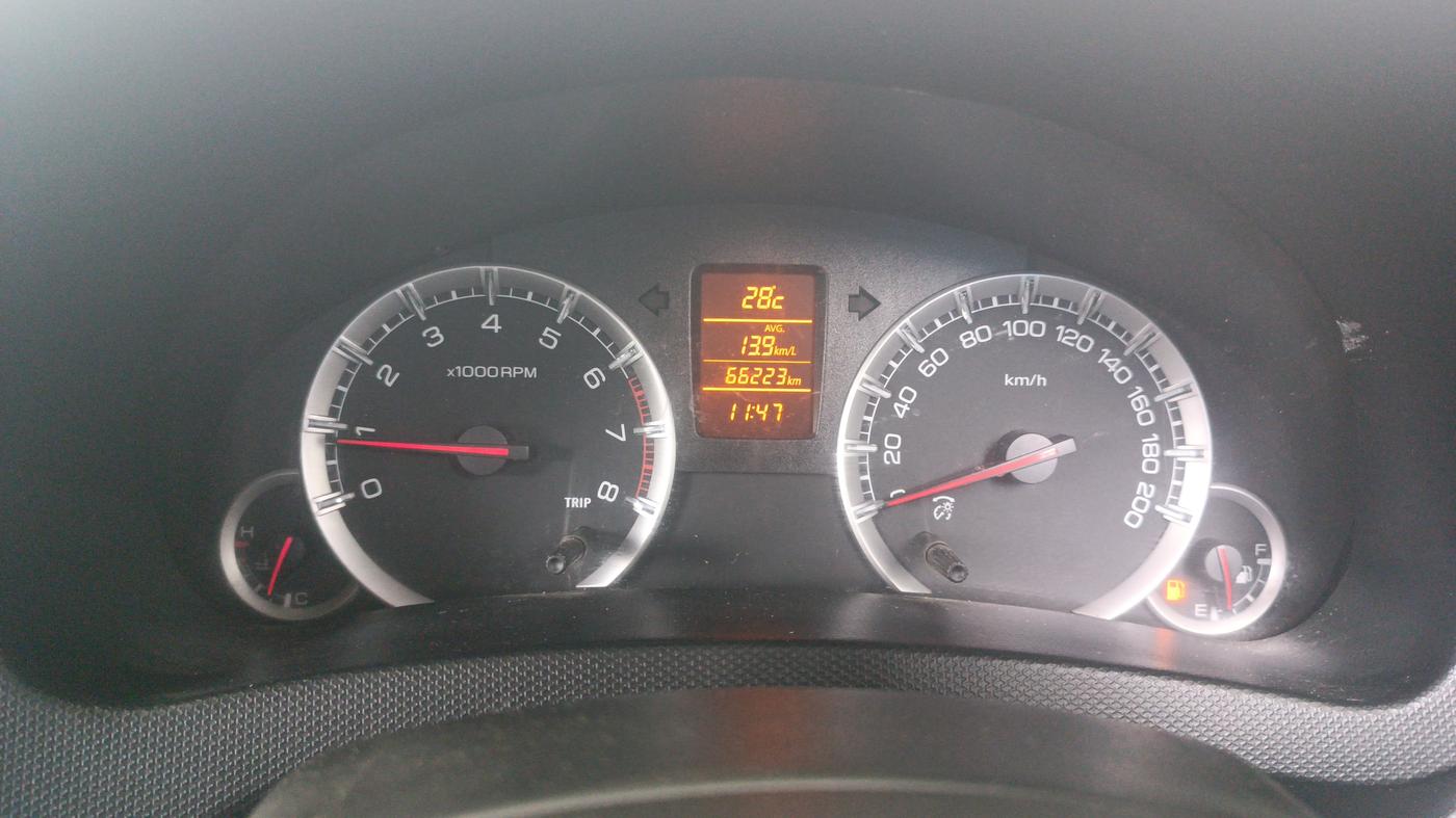 2013 Maruti Swift ZXI, Petrol, Manual, 66,222 km, Odometer Image