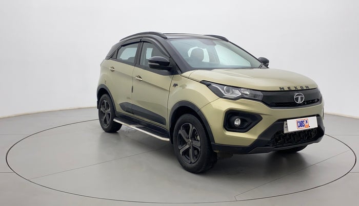 2022 Tata NEXON XZ PLUS (PREMIUM) KAZIRANGA PETROL, Petrol, Manual, 23,025 km, Right Front Diagonal