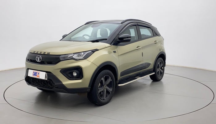 2022 Tata NEXON XZ PLUS (PREMIUM) KAZIRANGA PETROL, Petrol, Manual, 23,025 km, Left Front Diagonal