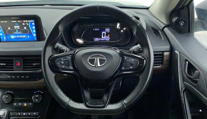 2022 Tata NEXON XZ PLUS (PREMIUM) KAZIRANGA PETROL, Petrol, Manual, 23,025 km, Steering Wheel Close Up