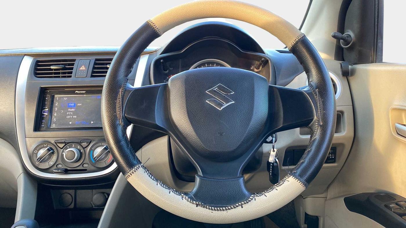 2015 Maruti Celerio VXI AMT, Petrol, Automatic, 65,025 km, Steering Wheel Close Up