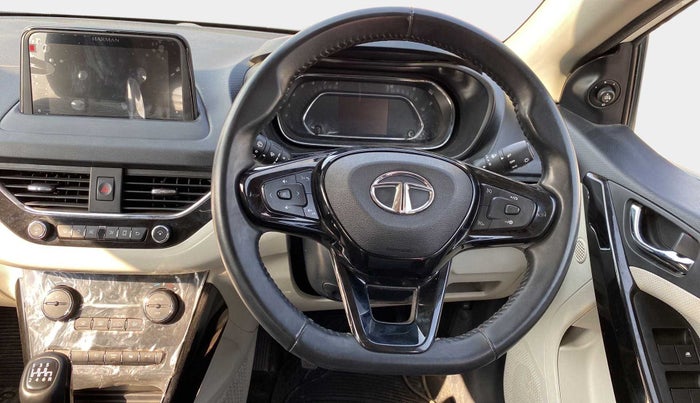 2021 Tata NEXON XZ PLUS (O) PETROL, Petrol, Manual, 10,801 km, Steering Wheel Close Up