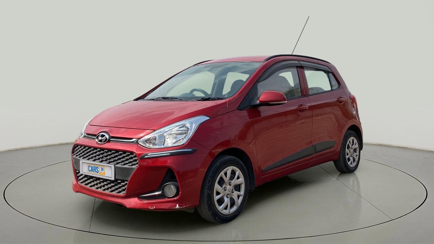 2018 Hyundai Grand i10 SPORTZ 1.2 KAPPA VTVT, Petrol, Manual, 34,331 km, Left Front Diagonal